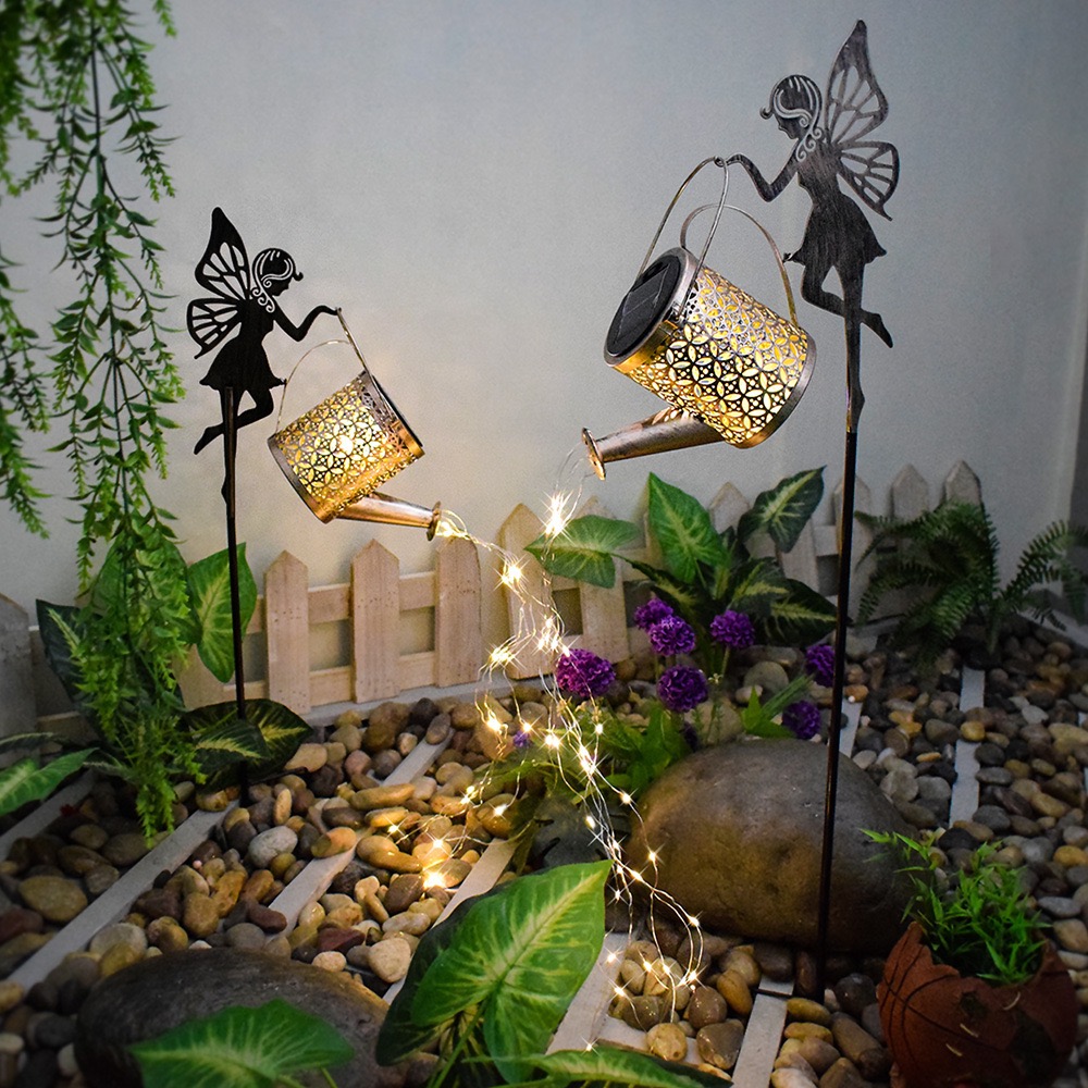 妖精とジョウロのガーデンライト